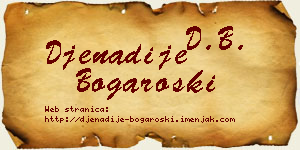 Đenadije Bogaroški vizit kartica